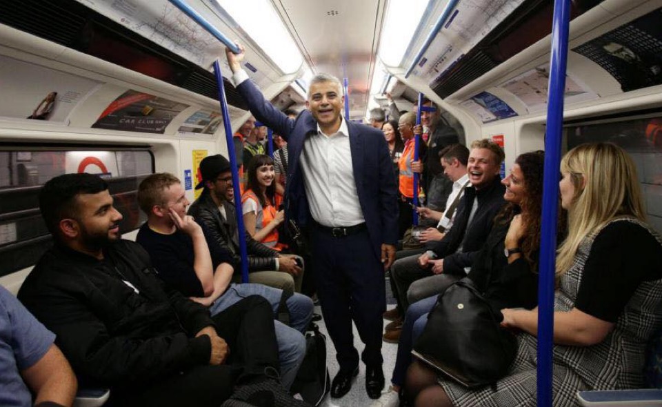 Sindaco di Londra in metro1